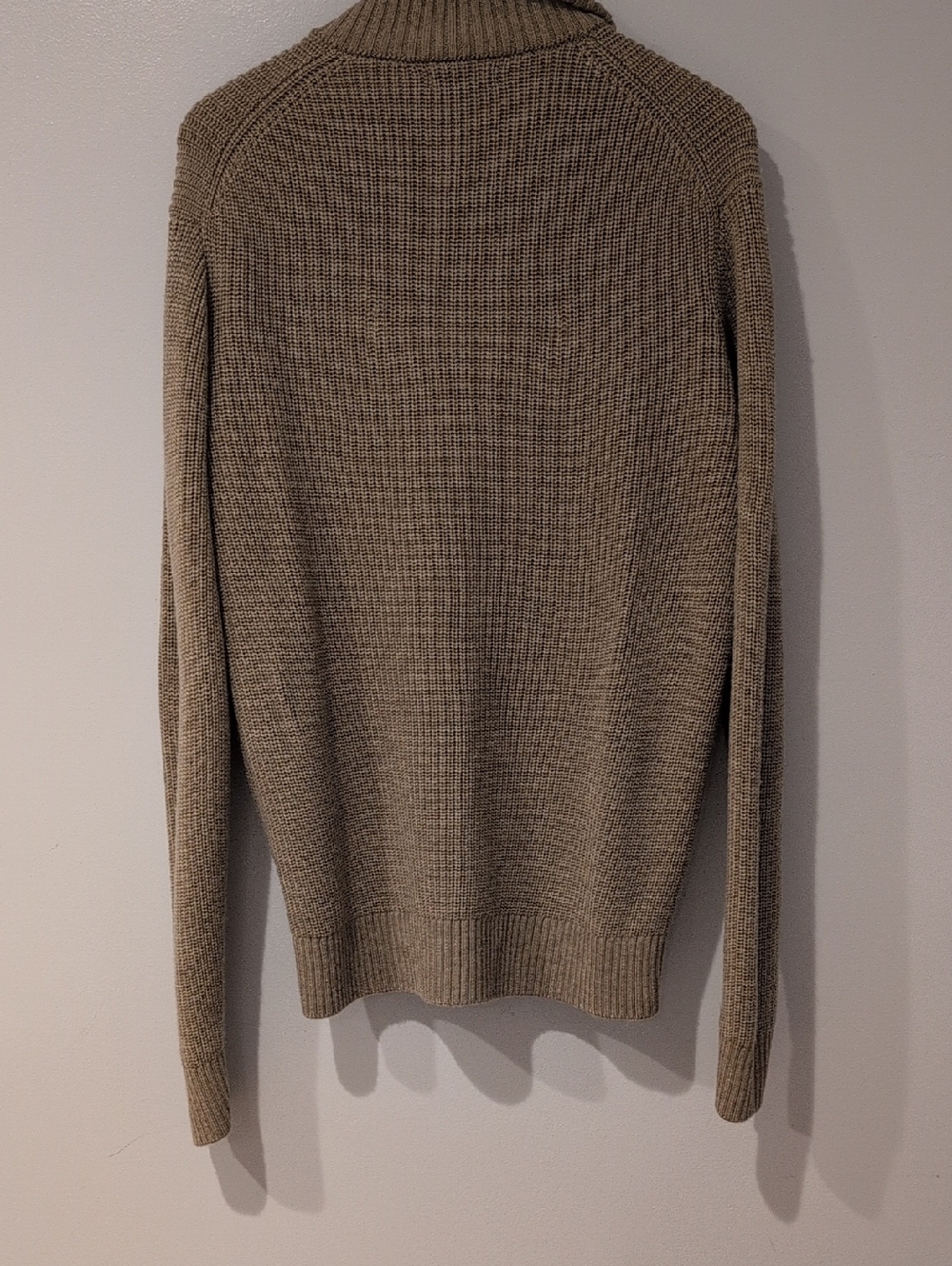Quince Australian Merino Wool Full Zip Sweater Size Medium Malted Toffee - Picture 5 of 5
